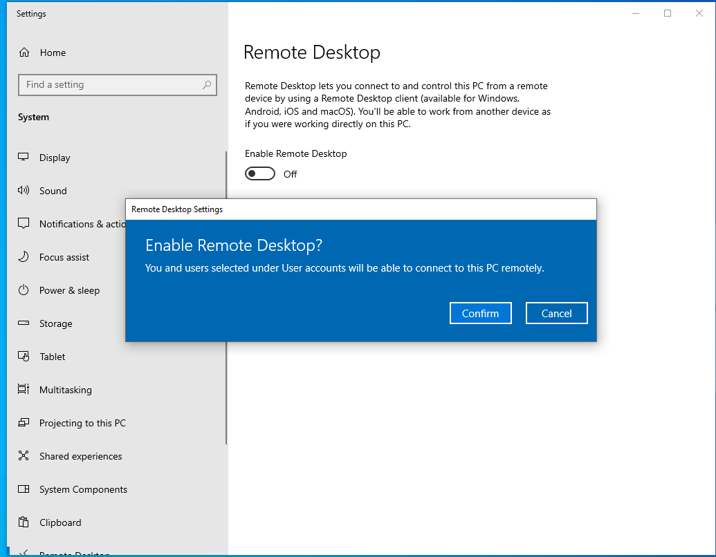 EnableWindowsRDP
