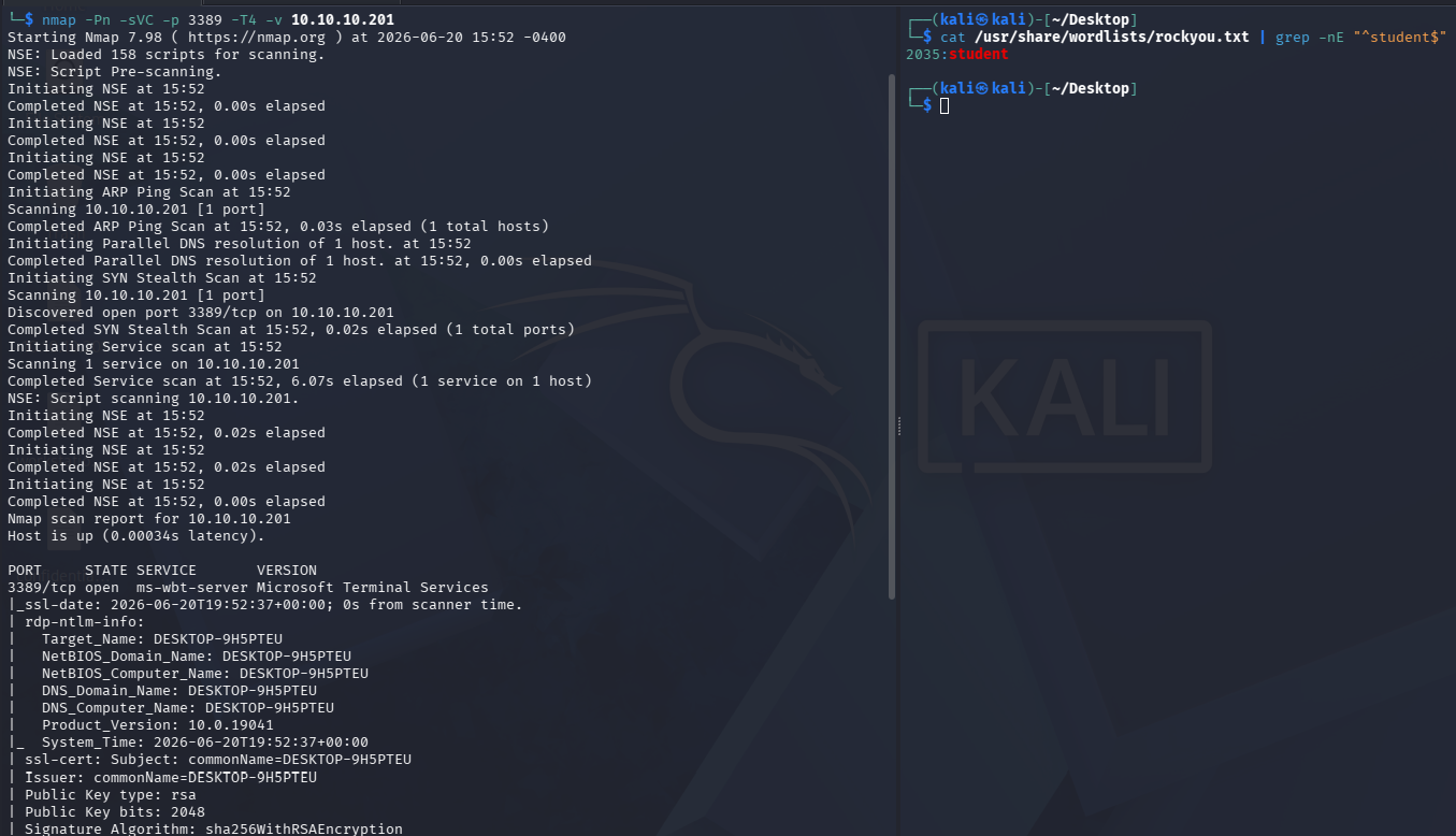 EnumeratingRDP